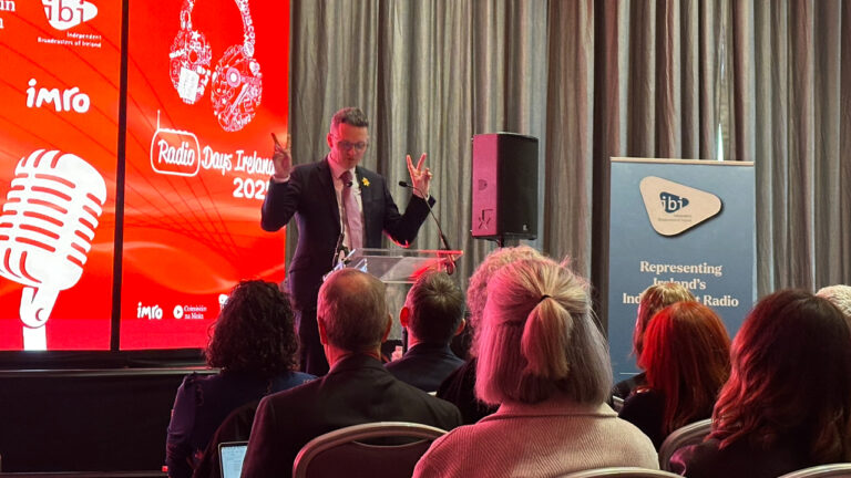 Opening session at Radiodays Ireland with Communications Minister Patrick O’Donovan