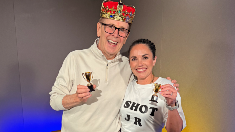 Ian and Paula share Today FM Mayhem win