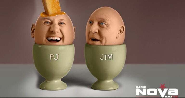 Radio Nova turns PJ and Jim into animated eggs